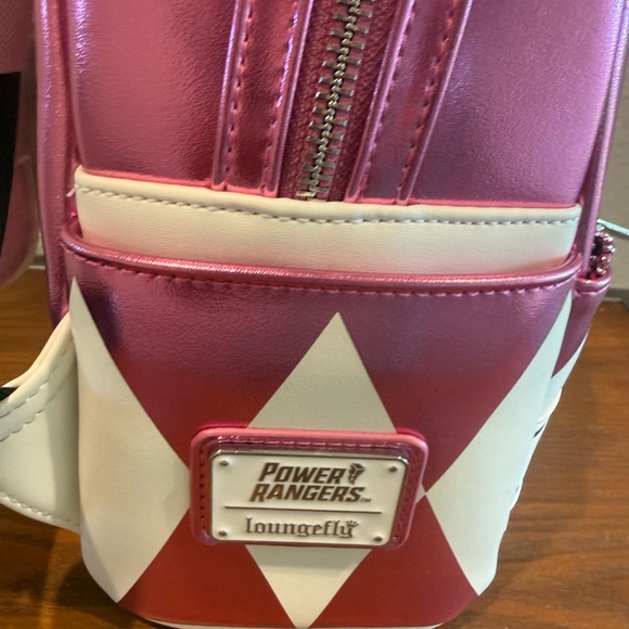 NWT Power Rangers Pink Ranger Cosplay Loungefly Mini Backpack - Picture 4 of 7